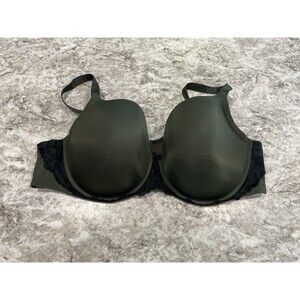 Torrid 46C Curve Bra Green With Black Lace EUC